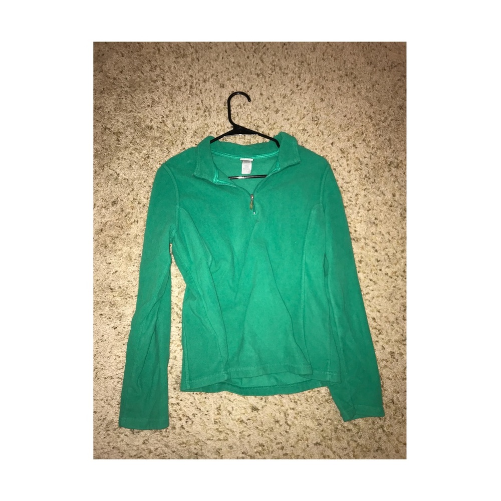Vintage Bright Green Sports Pullover